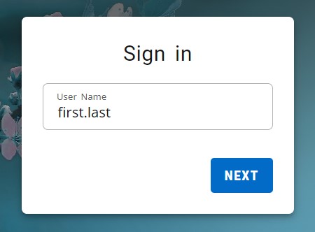 self service login prompt screencapture